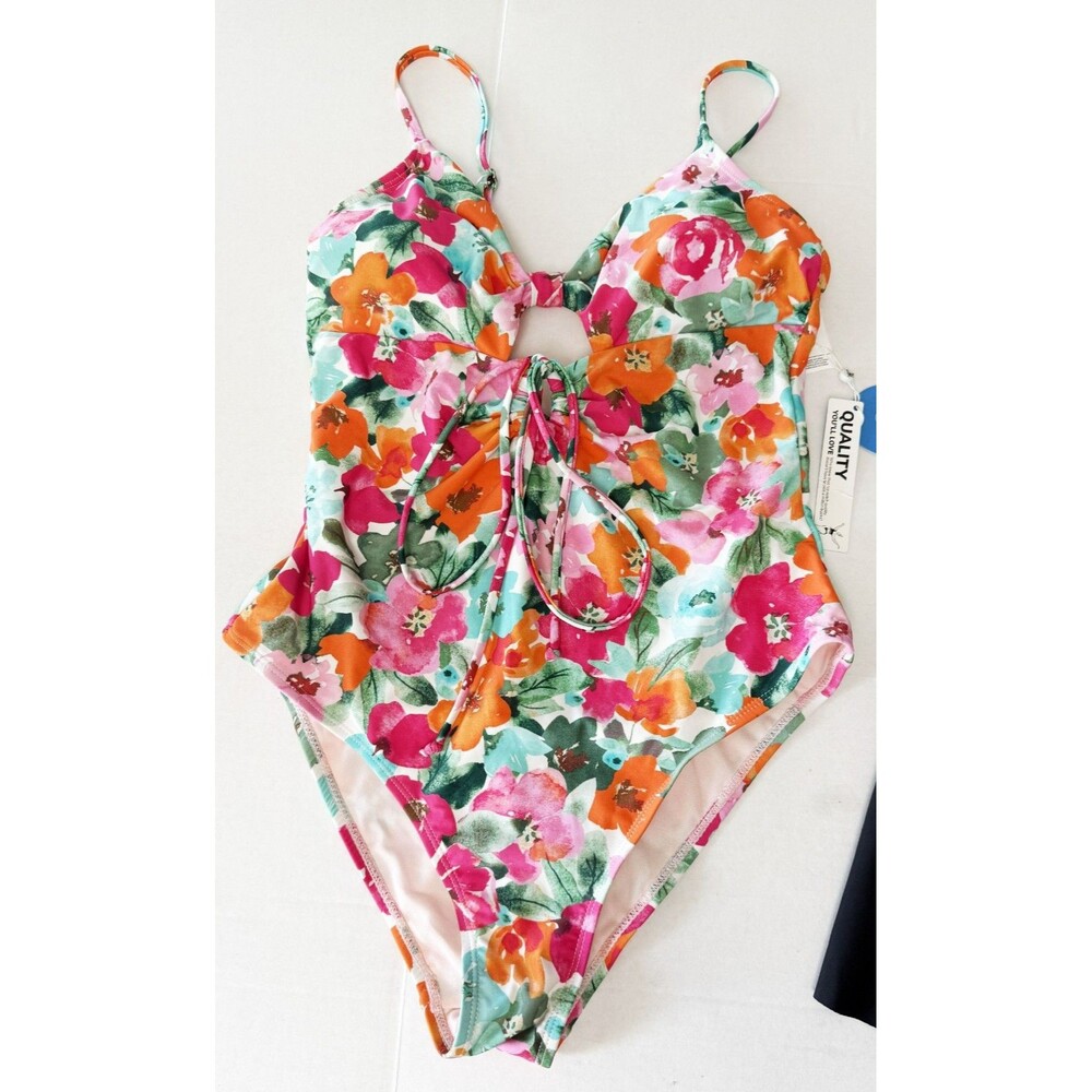 NWT NEW Women's One Piece Swimsuit Bundle Lot of 2 Tummy Control sz. Medium - Picture 6 of 15